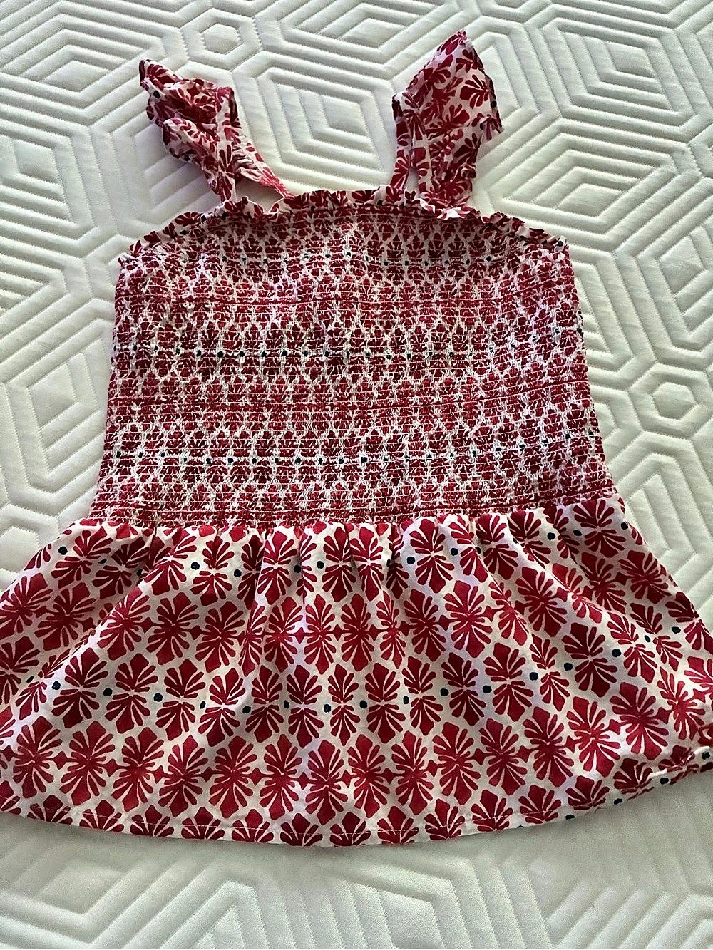 Vineyard Vines Floral Smocked Top (Youth)